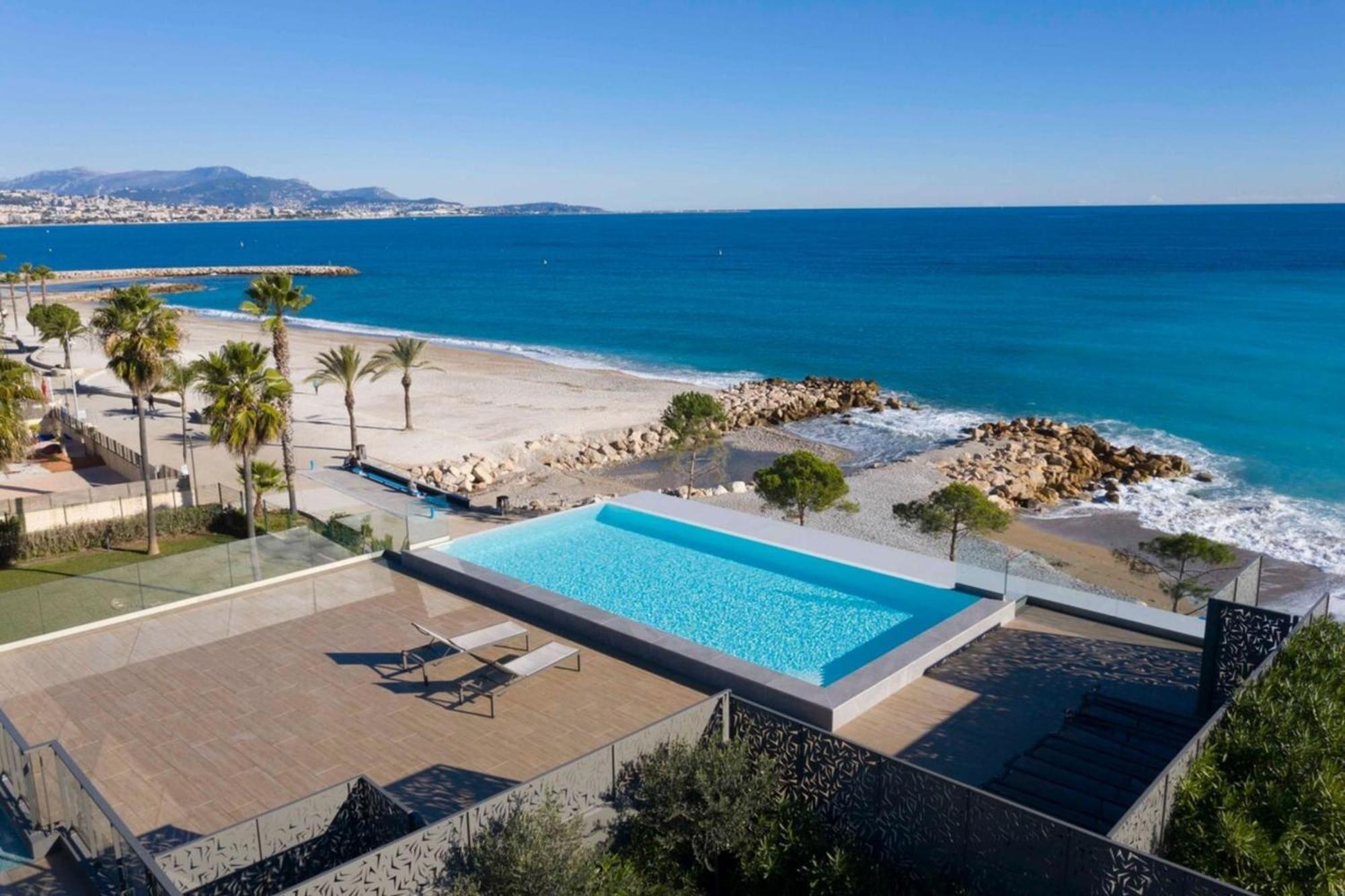 06Ah - Superb Waterfront T2 - Swimming Pool Apartment Villeneuve-Loubet Luaran gambar