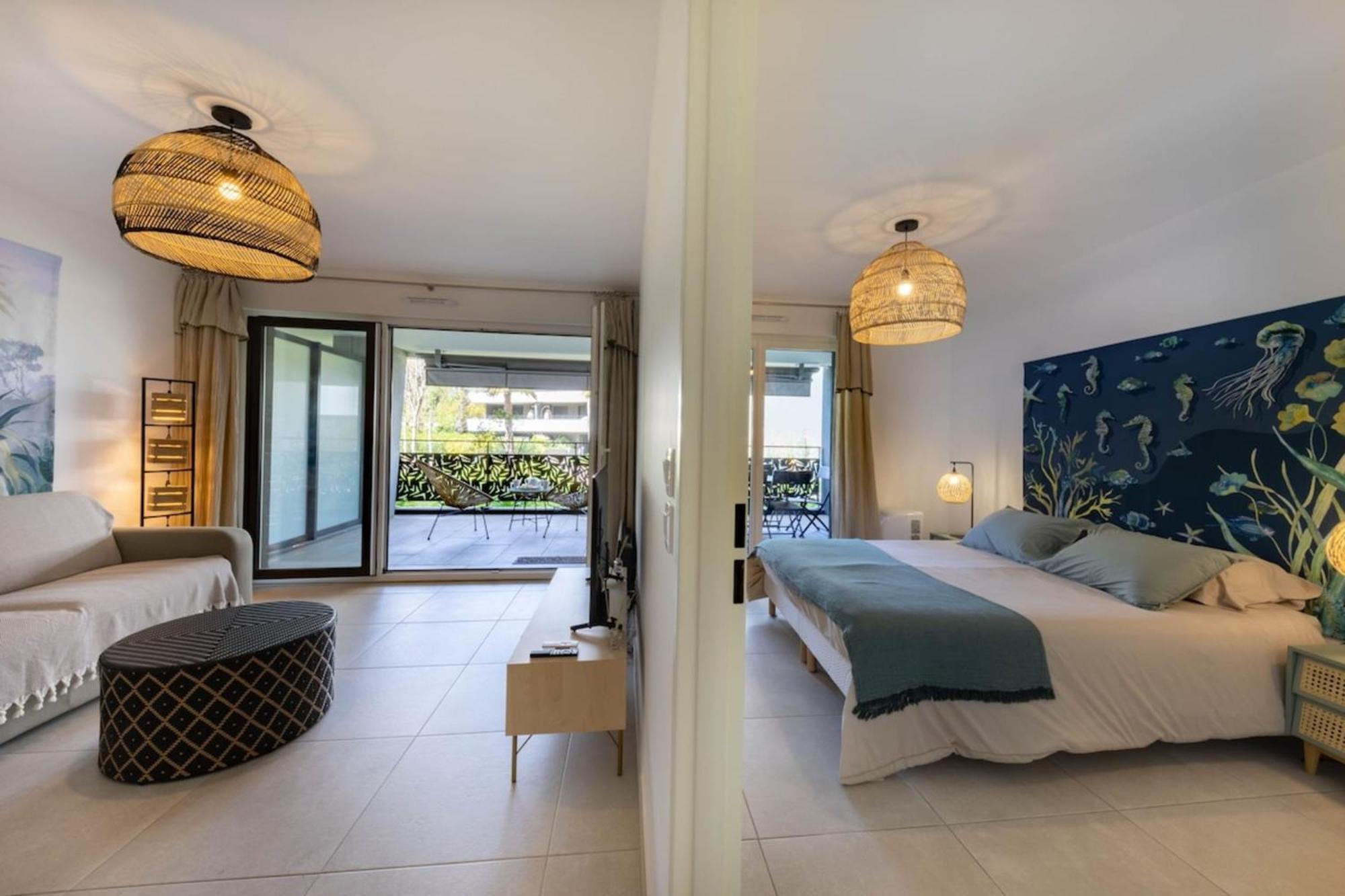 06Ah - Superb Waterfront T2 - Swimming Pool Apartment Villeneuve-Loubet Luaran gambar