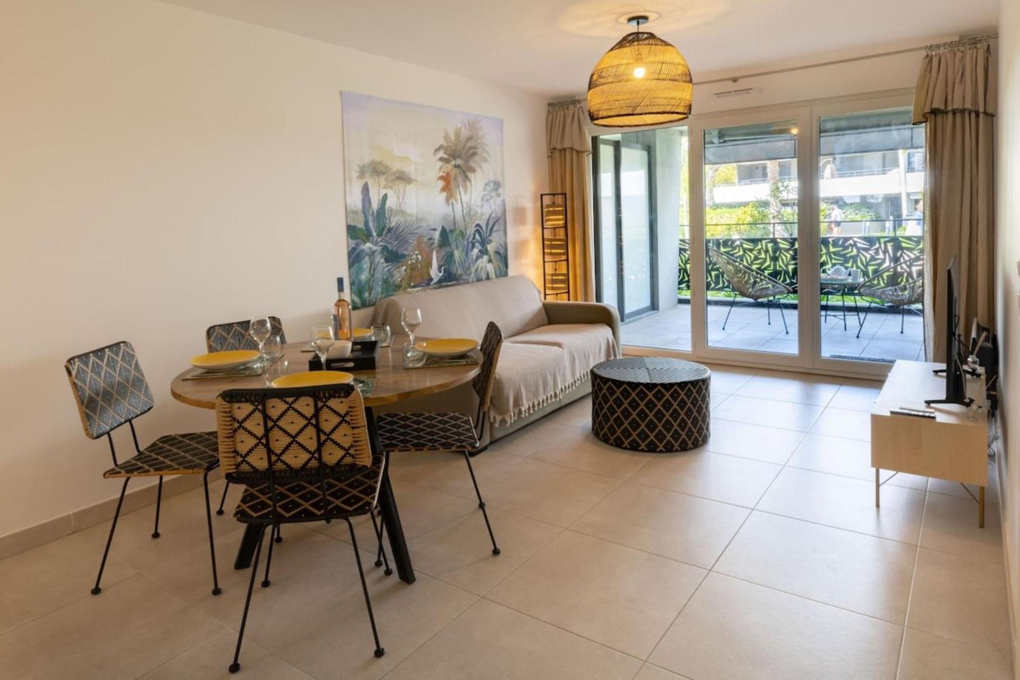 06Ah - Superb Waterfront T2 - Swimming Pool Apartment Villeneuve-Loubet Luaran gambar